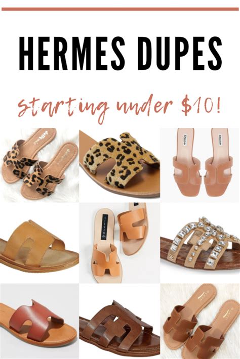 big w hermes sandal dupe